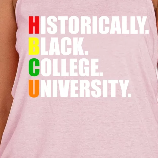 Hbcu Historically Black Colleges University Gift Women's Knotted Racerback Tank