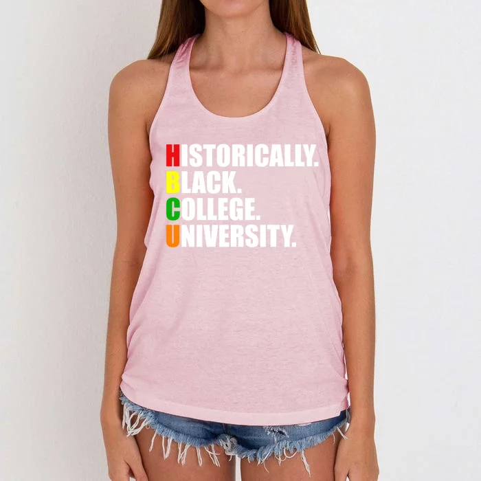 Hbcu Historically Black Colleges University Gift Women's Knotted Racerback Tank