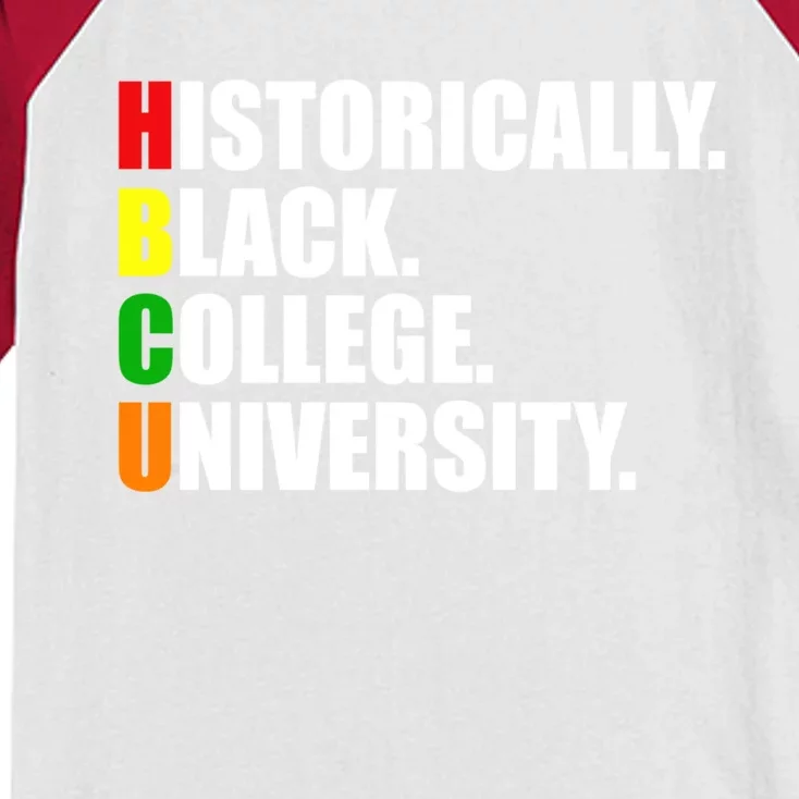 Hbcu Historically Black Colleges University Gift Kids Colorblock Raglan Jersey