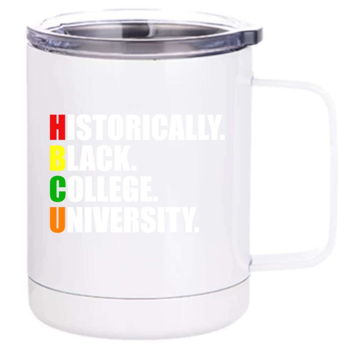 Hbcu Historically Black Colleges University Gift Front & Back 12oz Stainless Steel Tumbler Cup