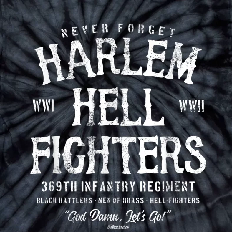 Harlem Hellfighters Black Military History Soldiers WWI WWII Tie-Dye T-Shirt