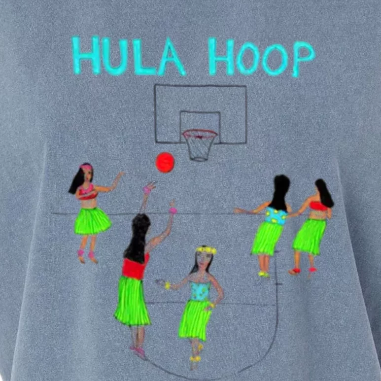 Hula Hoop Basketball Garment-Dyed Women's Muscle Tee