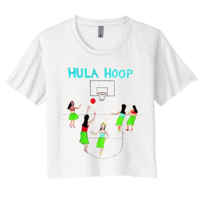 Hula Hoop Basketball Women's Crop Top Tee