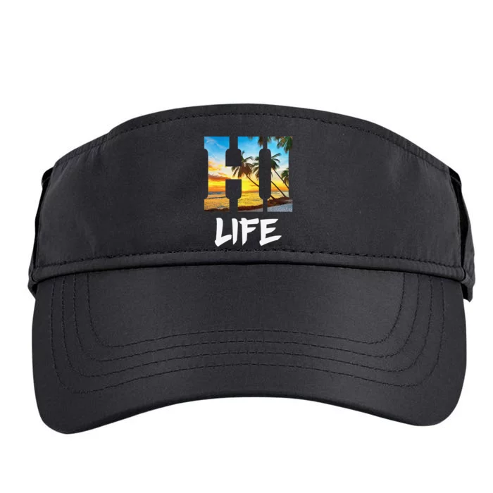 Hawaii Hawaiian Beach Aloha Summer Vacation Gifts Souvenir Adult Drive Performance Visor