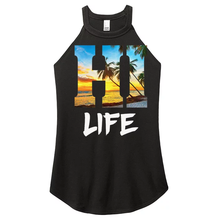 Hawaii Hawaiian Beach Aloha Summer Vacation Gifts Souvenir Women’s Perfect Tri Rocker Tank