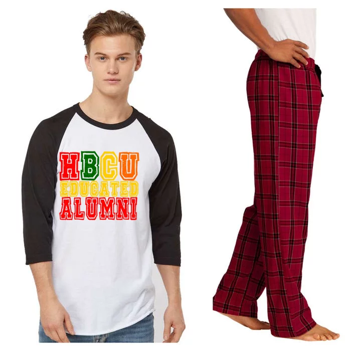 Hbcu Historically Black College Educated Alumni Cool Gift Raglan Sleeve Pajama Set