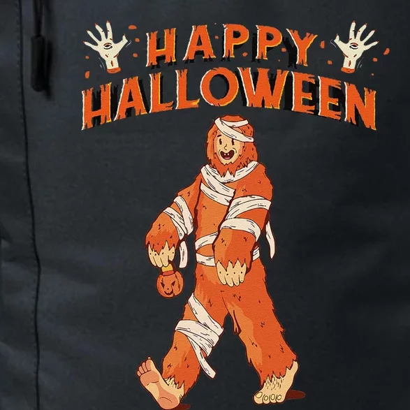 Happy Halloween Bigfoot Pumpkin Sasquatch Daily Commute Backpack