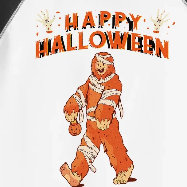 Happy Halloween Bigfoot Pumpkin Sasquatch Toddler Fine Jersey T-Shirt