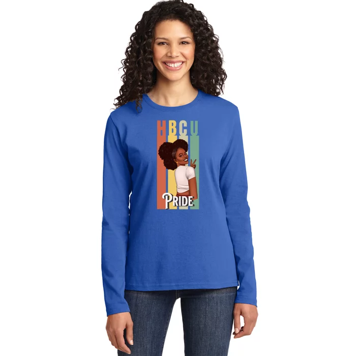 Hbcu Historically Black College Pride African American Gift Ladies Long Sleeve Shirt