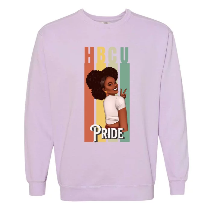 Hbcu Historically Black College Pride African American Gift Garment-Dyed Sweatshirt