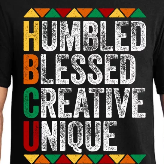 Hbcu Humbled Blessed Creative Unique Great Gift Historical Meaningful Gift Pajama Set