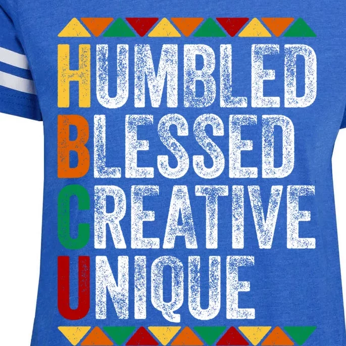 Hbcu Humbled Blessed Creative Unique Great Gift Historical Meaningful Gift Enza Ladies Jersey Football T-Shirt