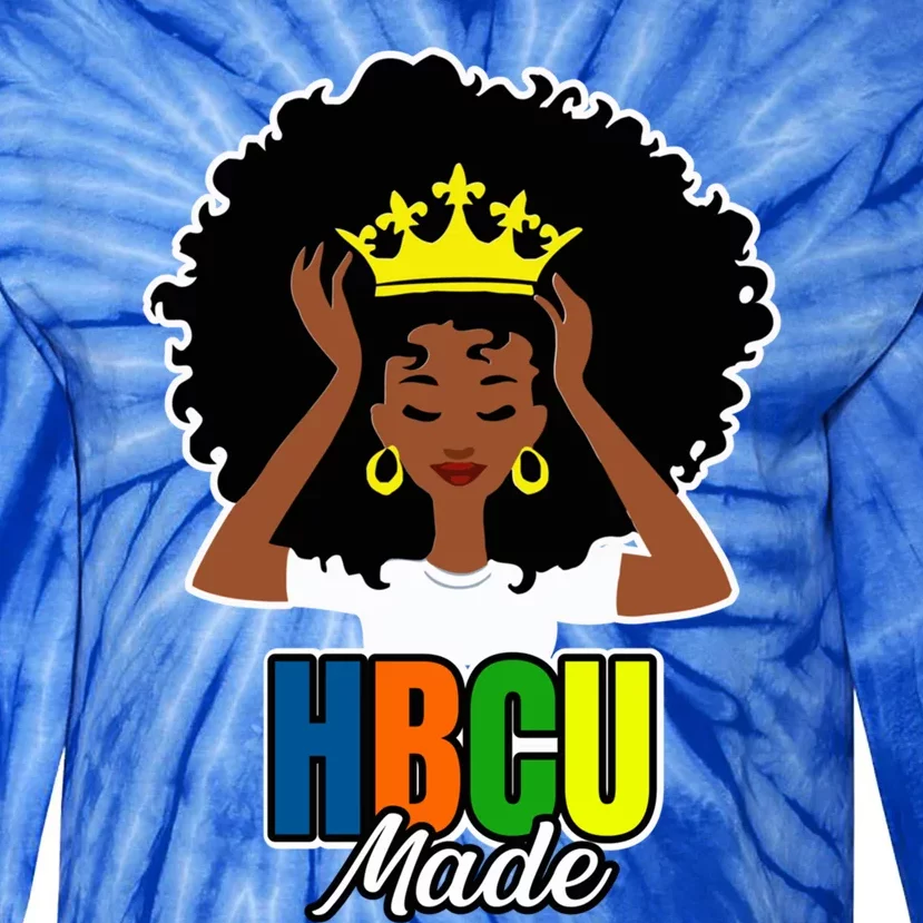 Hbcu Historically Black College University Black Educated Gift Tie-Dye Long Sleeve Shirt