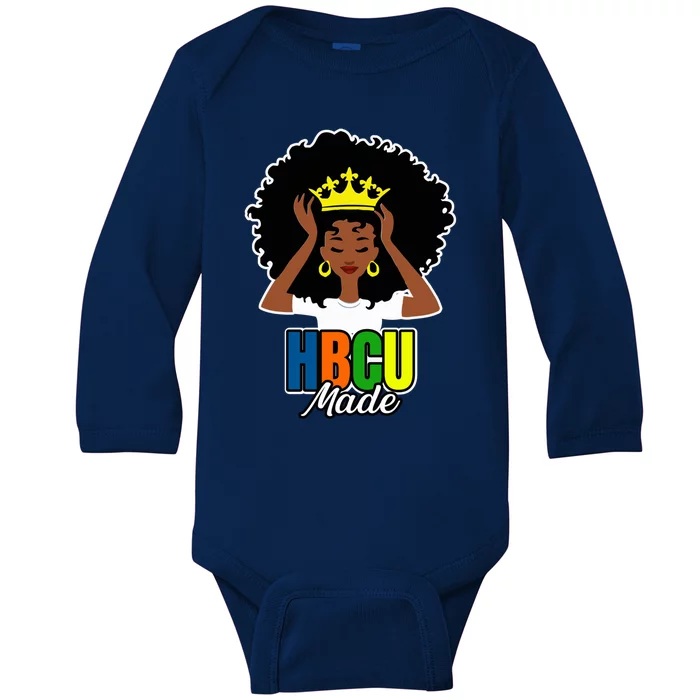 Hbcu Historically Black College University Black Educated Gift Baby Long Sleeve Bodysuit