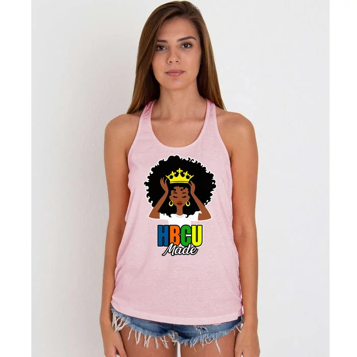 Hbcu Historically Black College University Black Educated Gift Women's Knotted Racerback Tank