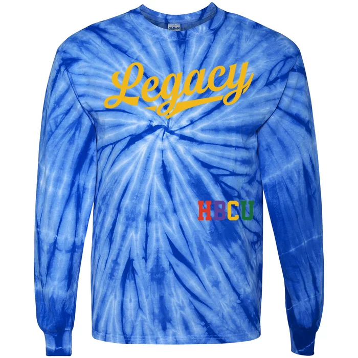 Hbcu Historically Black College University Legacy Baseball Gift Tie-Dye Long Sleeve Shirt