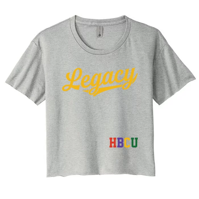 Hbcu Historically Black College University Legacy Baseball Gift Women's Crop Top Tee