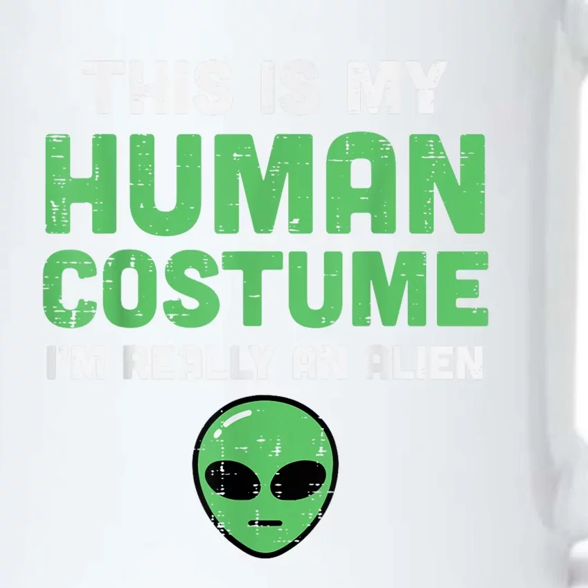 Halloween Human Costume Im Alien Funny Black Color Changing Mug