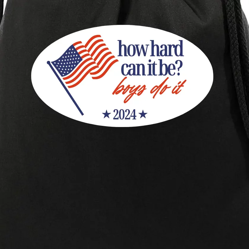 How Hard Can It Be Boy Do It Sticker Drawstring Bag