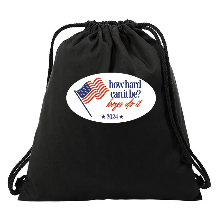 How Hard Can It Be Boy Do It Sticker Drawstring Bag