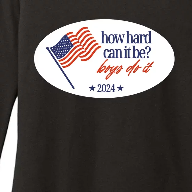 How Hard Can It Be Boy Do It Sticker Womens CVC Long Sleeve Shirt