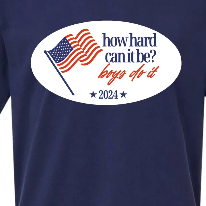 How Hard Can It Be Boy Do It Sticker Sueded Cloud Jersey T-Shirt