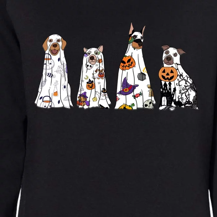 Happy Halloween Cute Ghost Dog Halloween Retro Spooky Season Great Gift Womens California Wash Sweatshirt