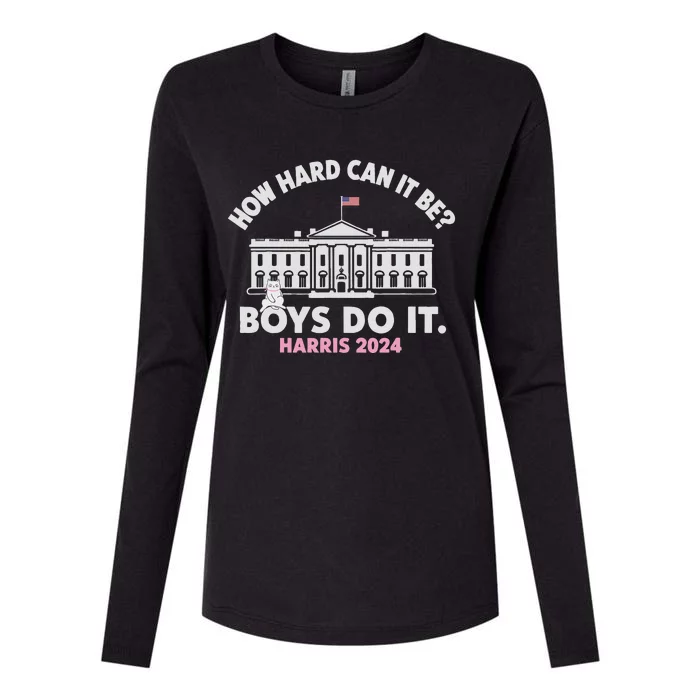 How Hard Can It Be Do It 2024 Womens Cotton Relaxed Long Sleeve T-Shirt