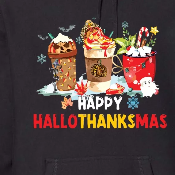 Happy Hallothanksmas Coffee Premium Hoodie