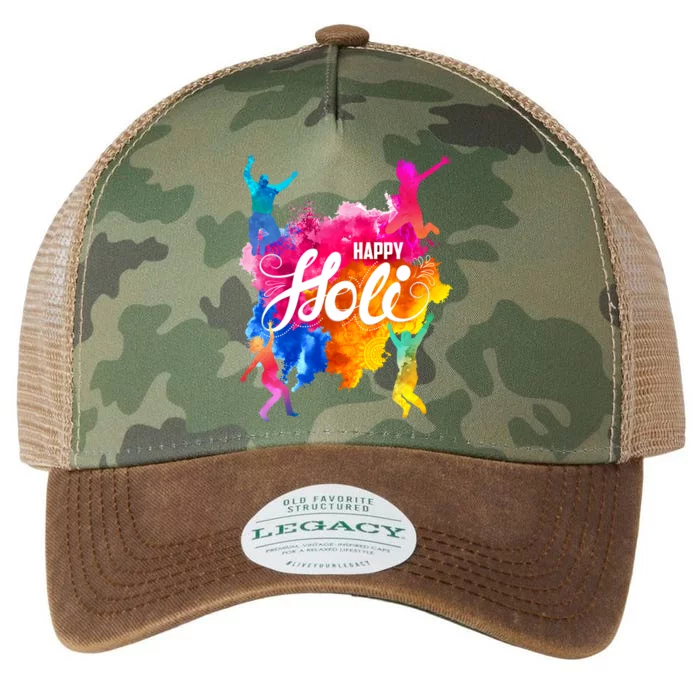 Happy Holi Celebrate South Asian Indian Hindu Festival Legacy Tie Dye Trucker Hat