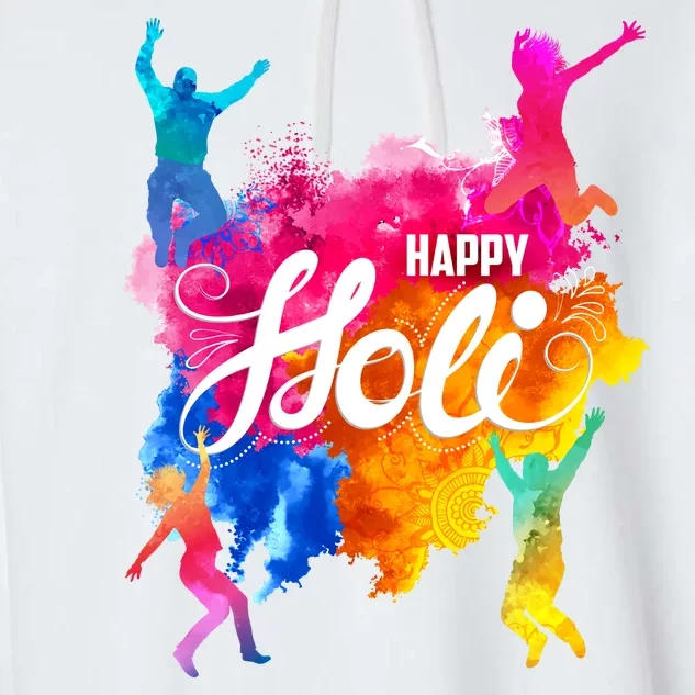 Happy Holi Celebrate South Asian Indian Hindu Festival Garment-Dyed Fleece Hoodie