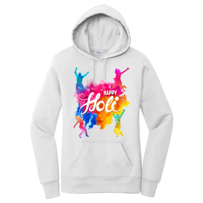 Happy Holi Celebrate South Asian Indian Hindu Festival Women's Pullover Hoodie