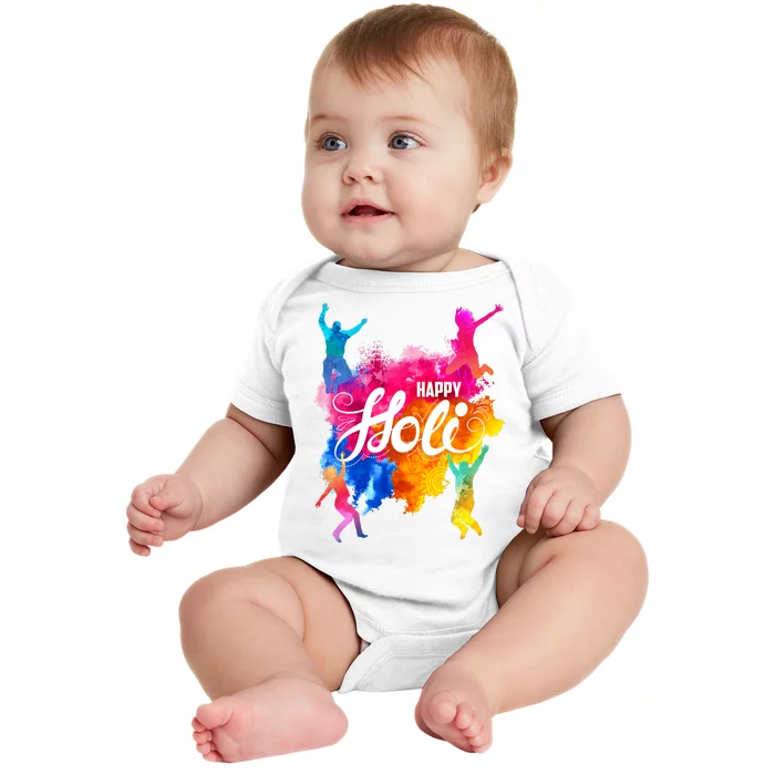 Happy Holi Celebrate South Asian Indian Hindu Festival Baby Bodysuit