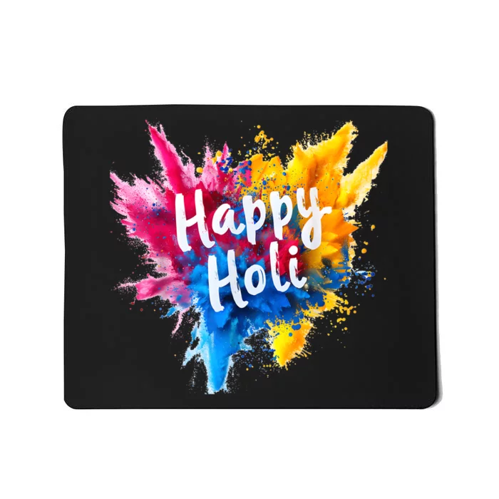 Happy Holi Color India Hindu Gifts Mousepad