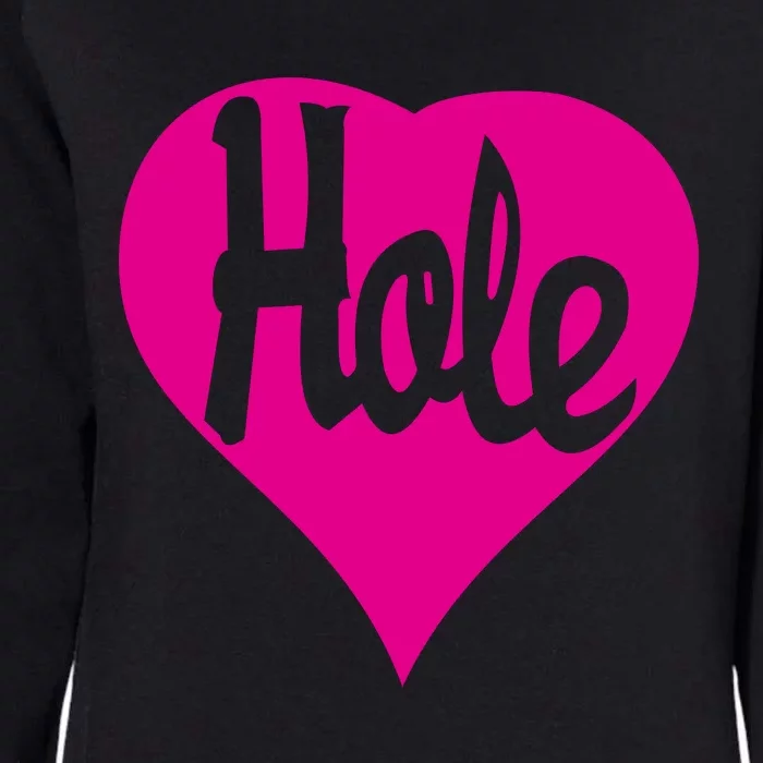 Hole Heart Courtney Love Womens California Wash Sweatshirt