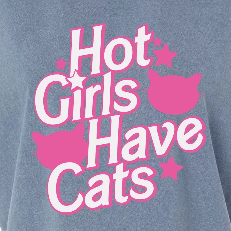 Hot Have Cats Garment-Dyed Women's Muscle Tee