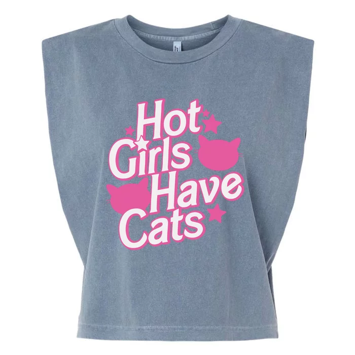 Hot Have Cats Garment-Dyed Women's Muscle Tee