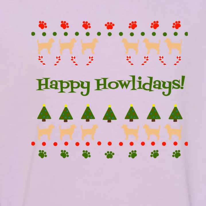 Happy Howlidays! Chihuahua Christmas Gift Garment-Dyed Sweatshirt