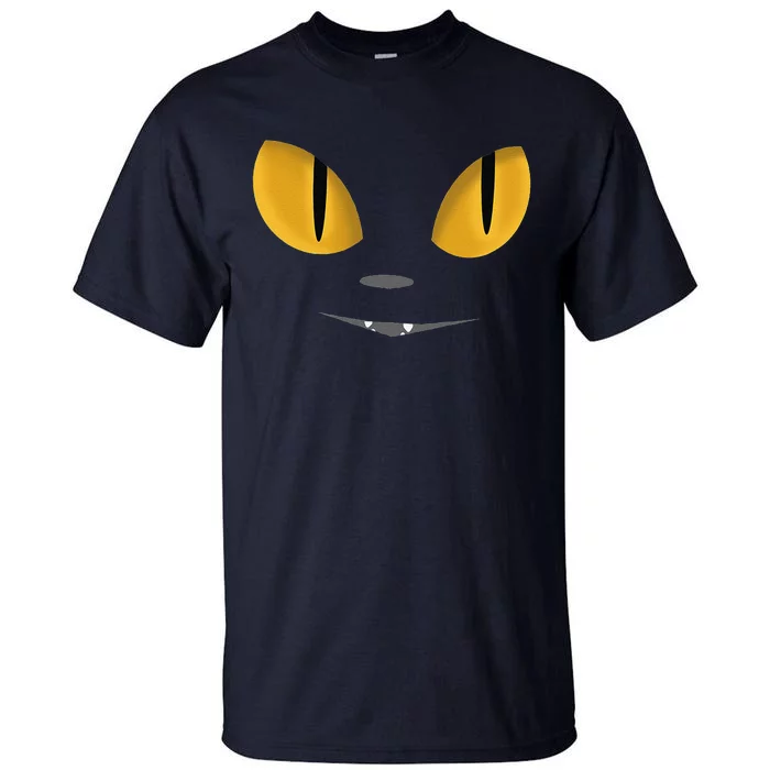 Happy Halloween Cat Eyes Spooky Scary Cat Face Tall T-Shirt