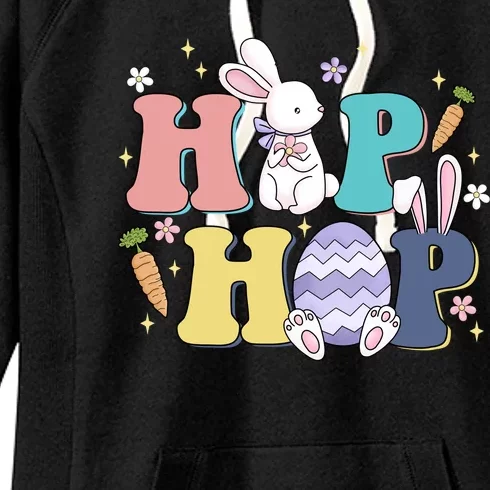 Hip Hop Cute Easter Bunny Women's Fleece Hoodie