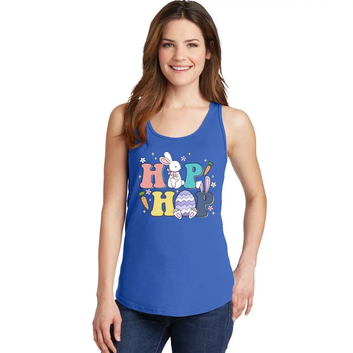 Hip Hop Cute Easter Bunny Ladies Essential Tank