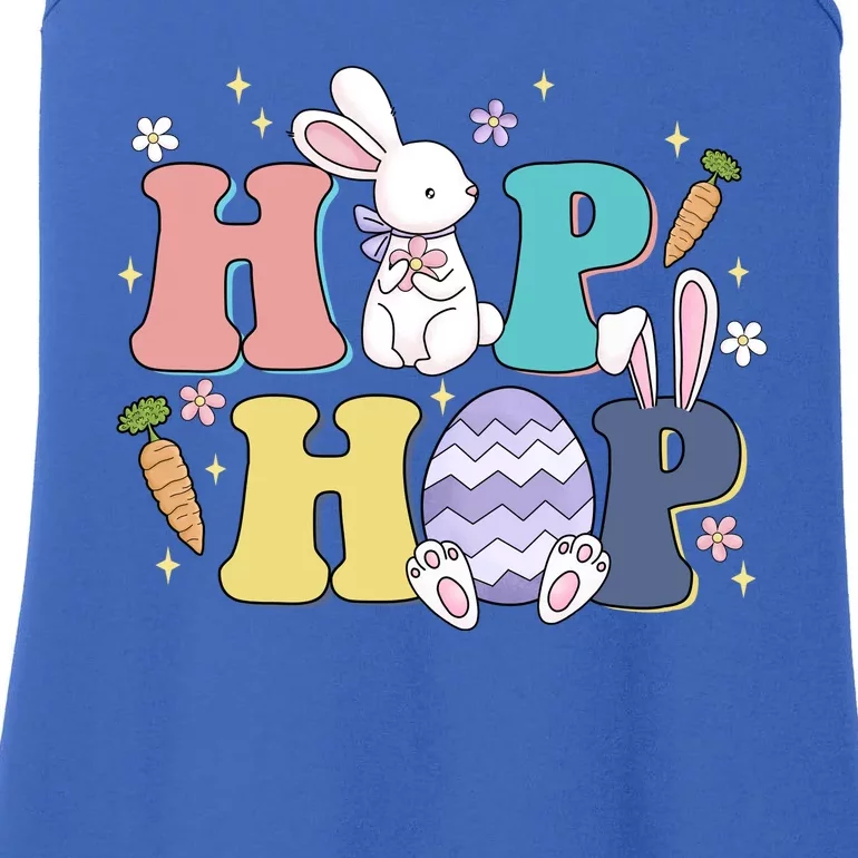 Hip Hop Cute Easter Bunny Ladies Essential Tank