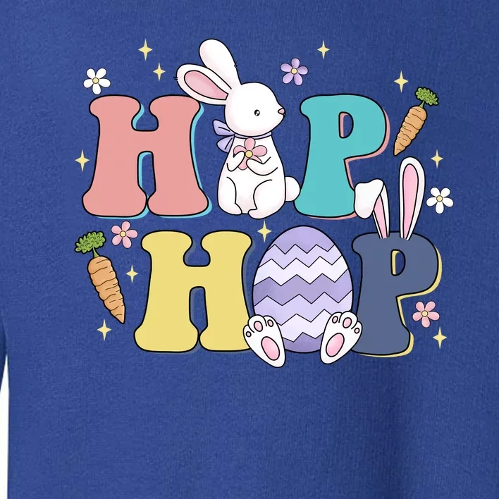 Hip Hop Cute Easter Bunny Toddler Sweatshirt