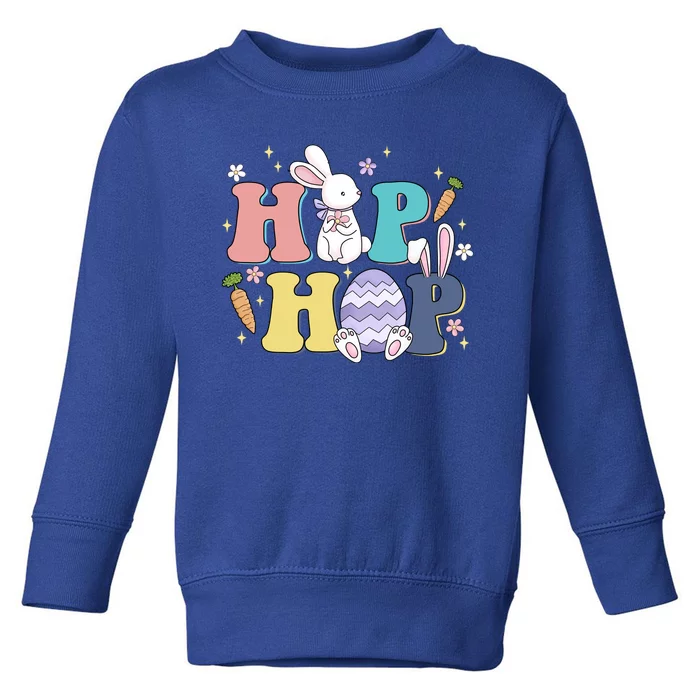 Hip Hop Cute Easter Bunny Toddler Sweatshirt