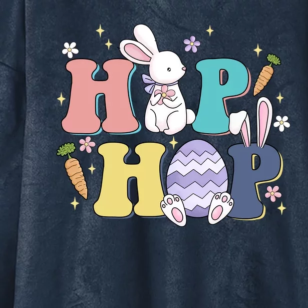 Hip Hop Cute Easter Bunny Hooded Wearable Blanket