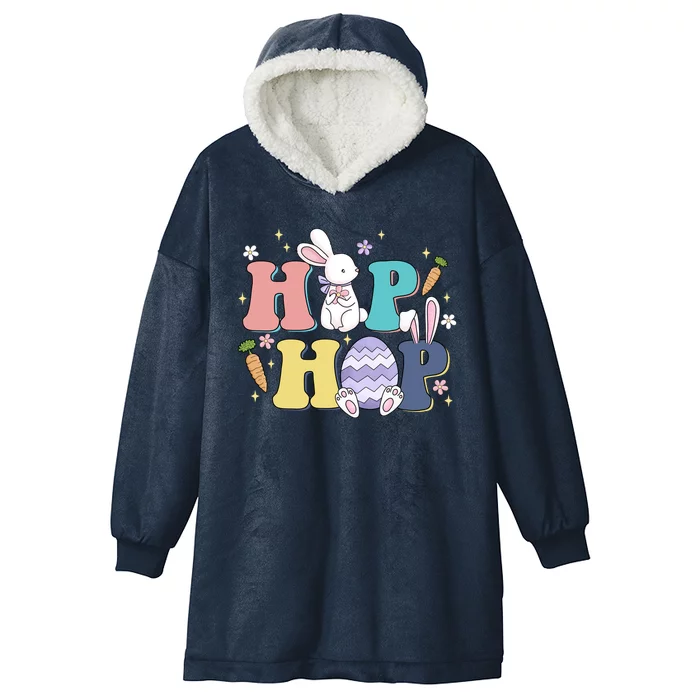 Hip Hop Cute Easter Bunny Hooded Wearable Blanket