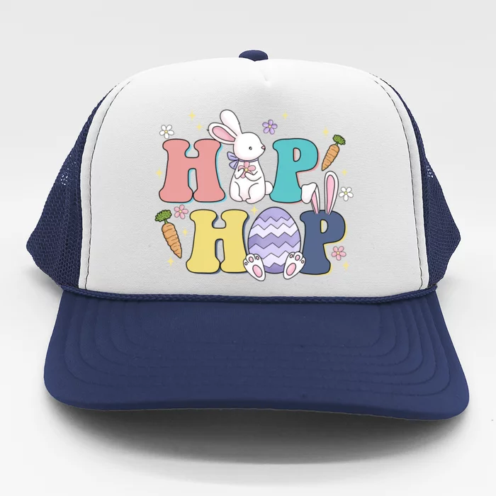 Hip Hop Cute Easter Bunny Trucker Hat