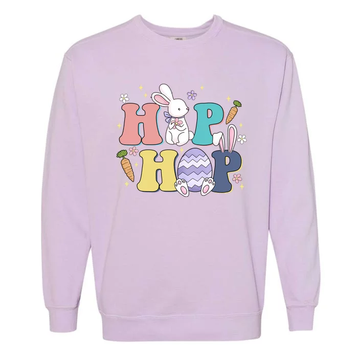 Hip Hop Cute Easter Bunny Garment-Dyed Sweatshirt