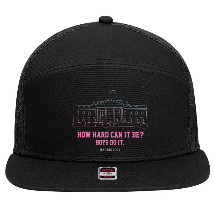 How Hard Can It Be Boy Do It 7 Panel Mesh Trucker Snapback Hat