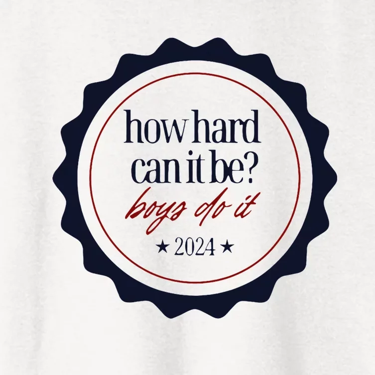 How Hard Can It Be Do It Badge 2024 Women's Crop Top Tee